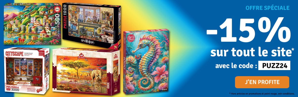 -15% sur des milliers de puzzles